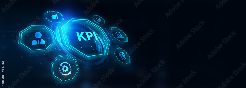 KPI Key Performance Indicator for Business Concept. Business, Technology, Internet and network concept.3d illustration KPI Key Performance Indicator for Business Concept. Business, Technology, Internet and network concept.3d illustration