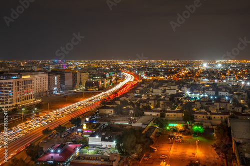 Aerial View of Salwa Road C Ring Road Doha Qatar 