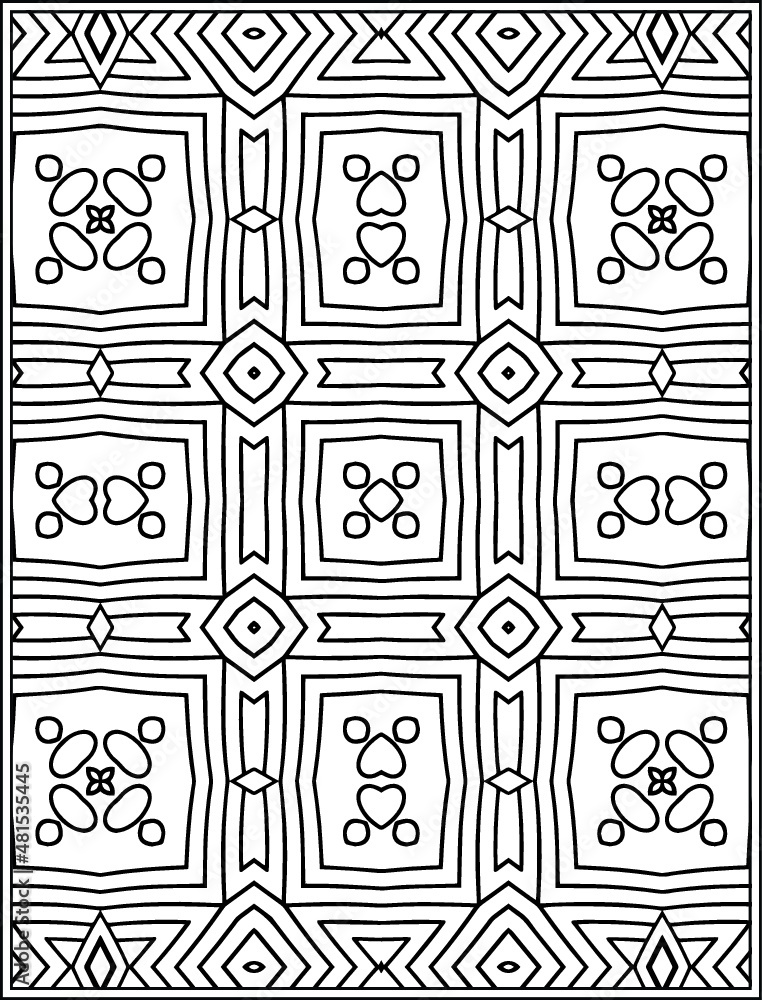 Coloring book coloring page kdp interior Premium Vector Stock Vector ...