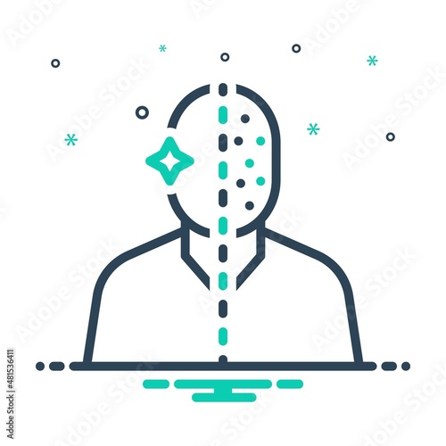 Mix icon for acne