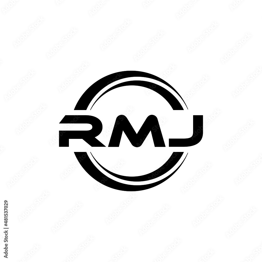 RMJ letter logo design with white background in illustrator, vector logo modern alphabet font overlap style. calligraphy designs for logo, Poster, Invitation, etc. RMJ letter logo design with white background in illustrator, vector logo modern alphabet font overlap style. calligraphy designs for logo, Poster, Invitation, etc.