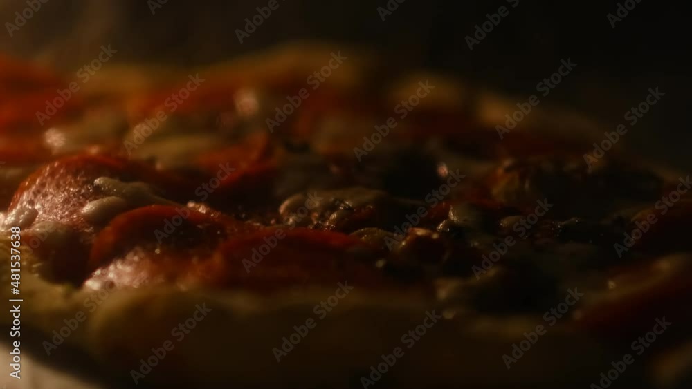 Pizza in the oven. instant pizza must be in the oven Pizza in the oven. instant pizza must be in the oven