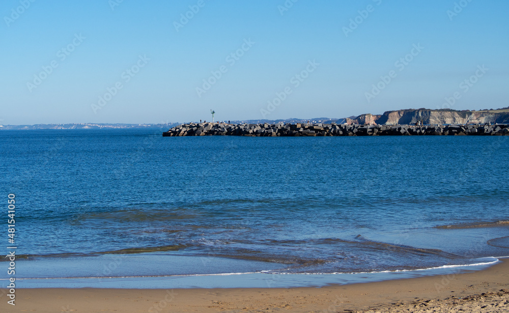 Hondarribia beach in Irun Spain
