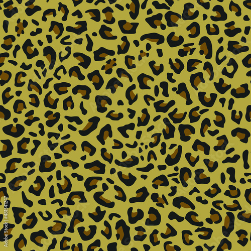 Leopard pattern. Camouflage. Vector graphics. Tiger.