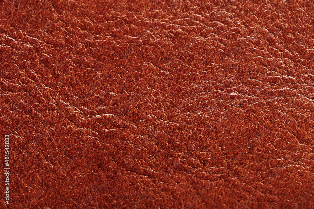 Fototapeta premium Structure of brown color leather surface