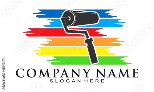 Painting modern illustration vector logo