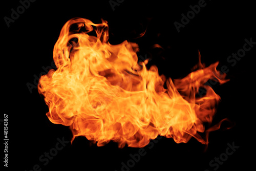 Flame heat fire abstract background black background