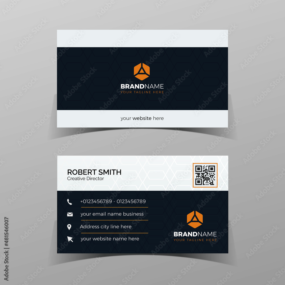 Professional and Creative Business Card Template.