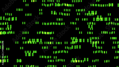 neon abstraction. green particles on a black background. futuristic screensaver © zozo