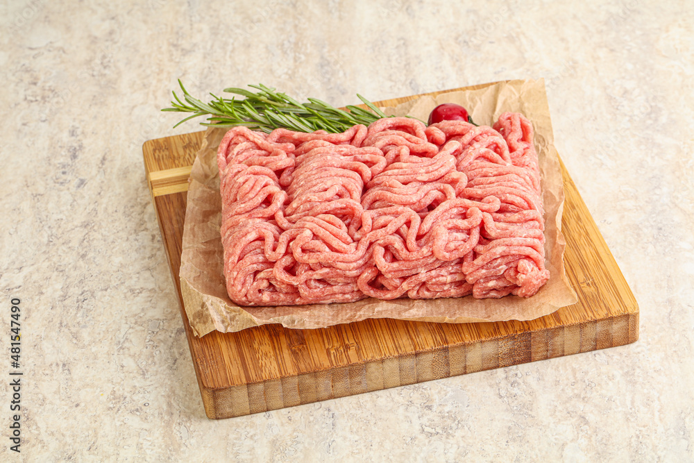 Raw beef minced meat for cooking Raw beef minced meat for cooking