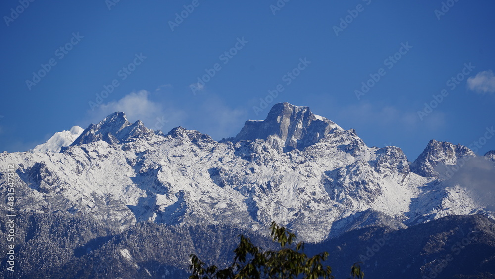 landscape in the mountains of Karakoram Himalayan Range peaks, K2 peaks