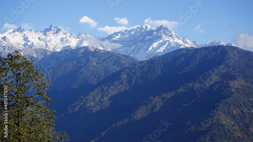 landscape in the mountains of Karakoram Himalayan Range peaks, K2 peaks
