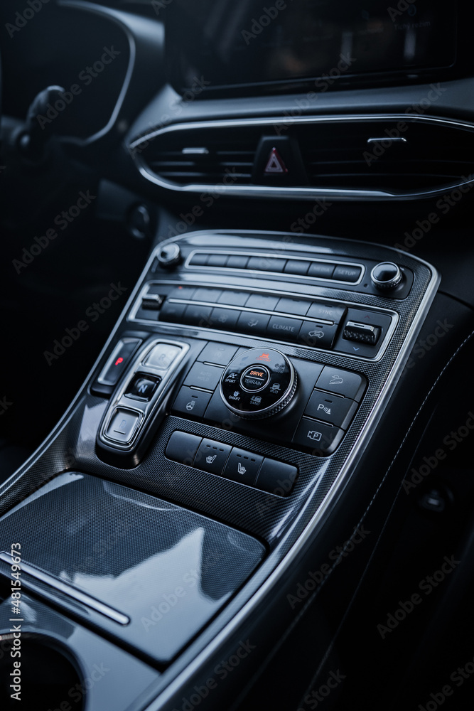 Car interior close up