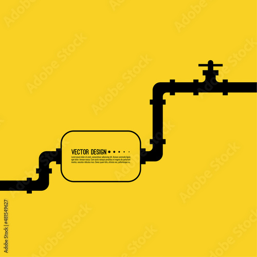 The pipeline with stopcock