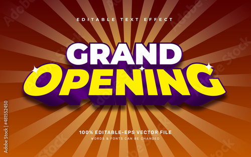 Grand Opening text effect