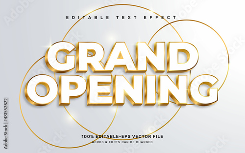 Grand Opening text effect