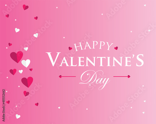 Valentine day background with love seamless design vector illustration. Happy valentine day