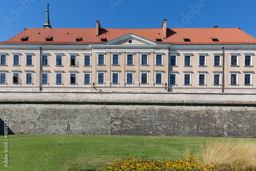 Facade of Rzeszow Castle, built in the 15th century, rebuilt in the 20th century, now the seat of the Court, Rzeszow, Poland photo