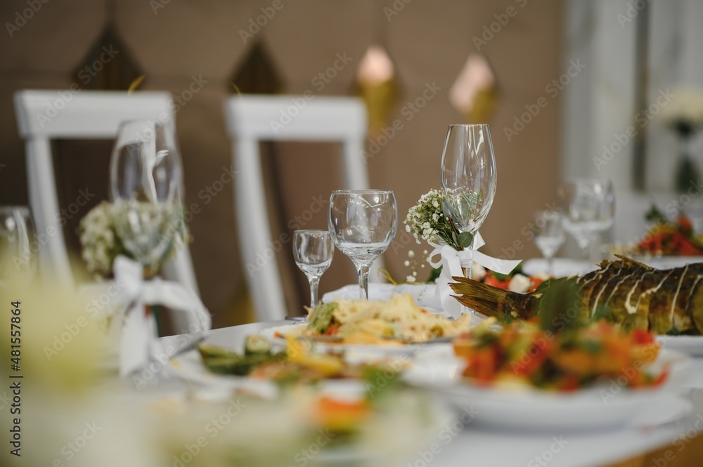 Fototapeta premium Luxury place for the amazing wedding party
