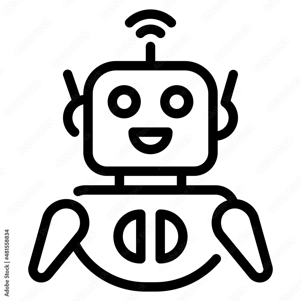Robot Icon Illustration Robot Icon Illustration