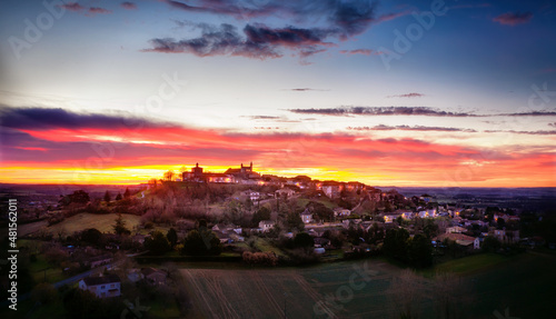 monflanquin aerial view