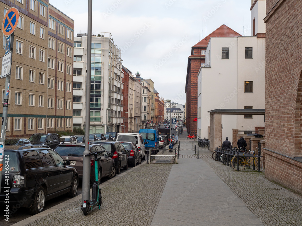 Obraz premium Berlin city streets.