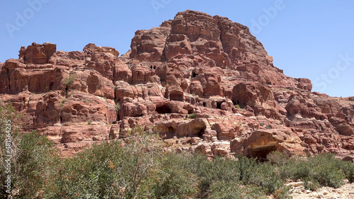 Around the Crussader Castle at el - Habis in Petra - Jordan, World Heritage Site