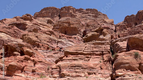 Around the Crussader Castle at el - Habis in Petra - Jordan, World Heritage Site