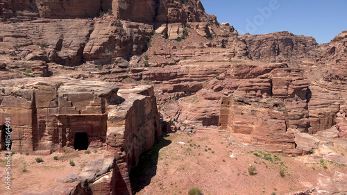 Around the Crussader Castle at el - Habis in Petra - Jordan, World Heritage Site
