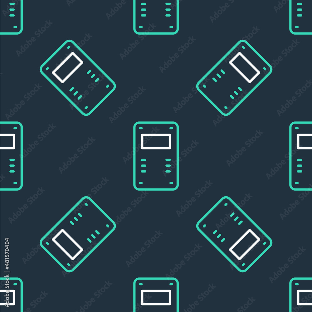 Line Police assault shield icon isolated seamless pattern on black background. Vector Line Police assault shield icon isolated seamless pattern on black background. Vector