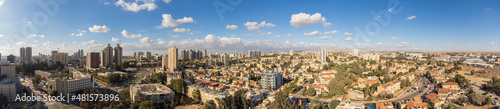 180 degree panoramic view on Beer Sheva city at winter photo