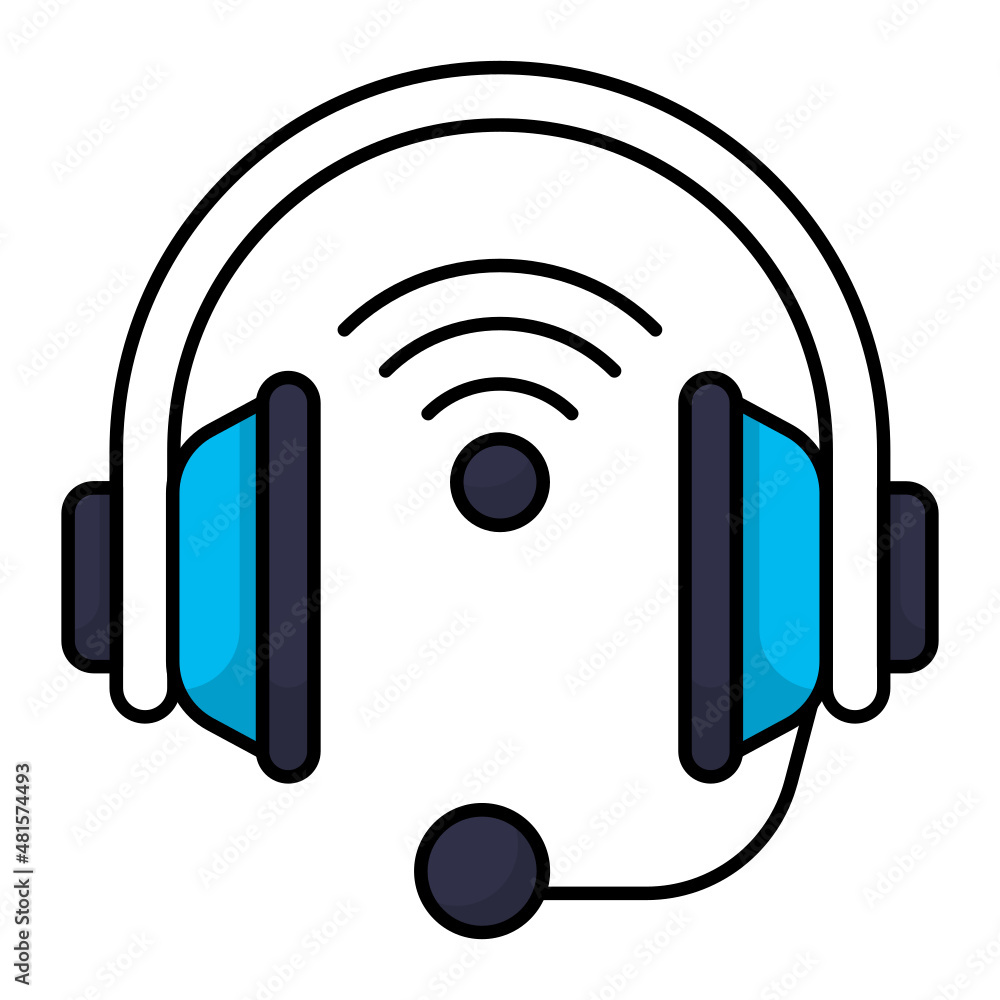 wireless pc gaming headset with mic Concept Vector Icon Design, E-sports or mind sport Symbol, Digital sports Equipment Sign, Video games hardware Stock illustration wireless pc gaming headset with mic Concept Vector Icon Design, E-sports or mind sport Symbol, Digital sports Equipment Sign, Video games hardware Stock illustration