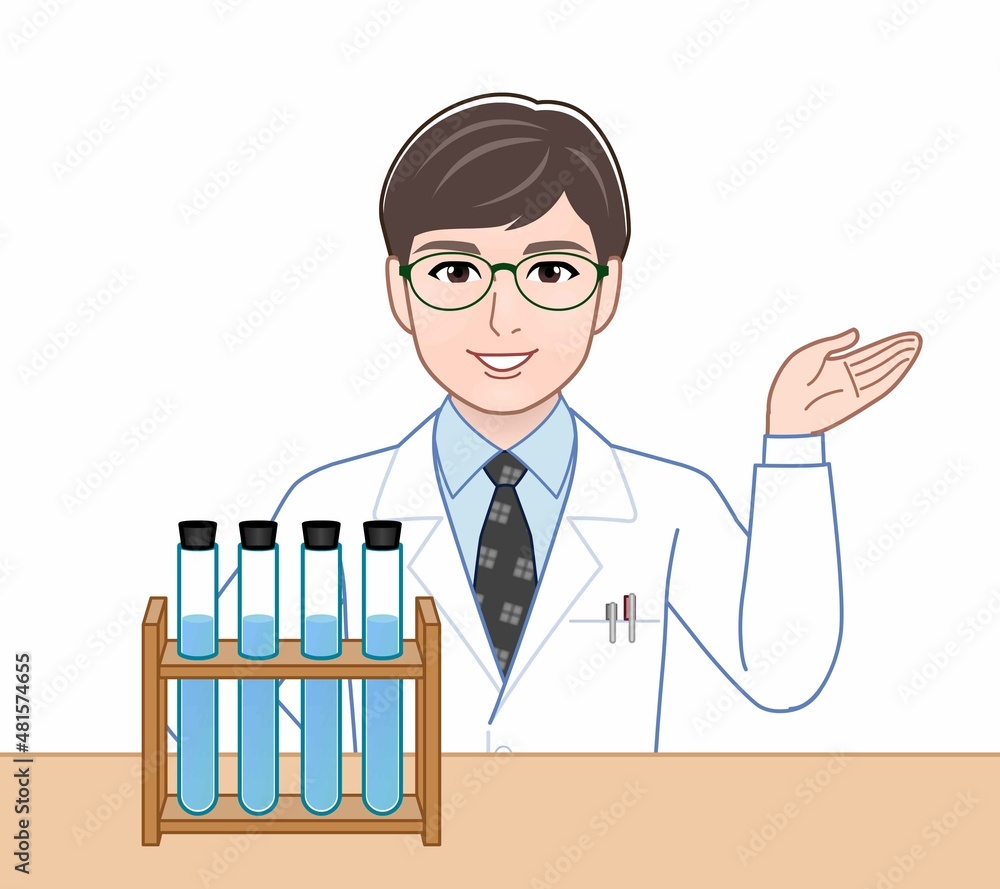 研究者の男性 研究者の男性