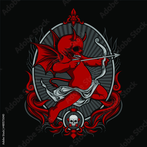 devil cupid illustration