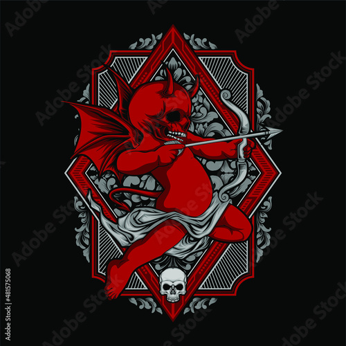 devil cupid illustration