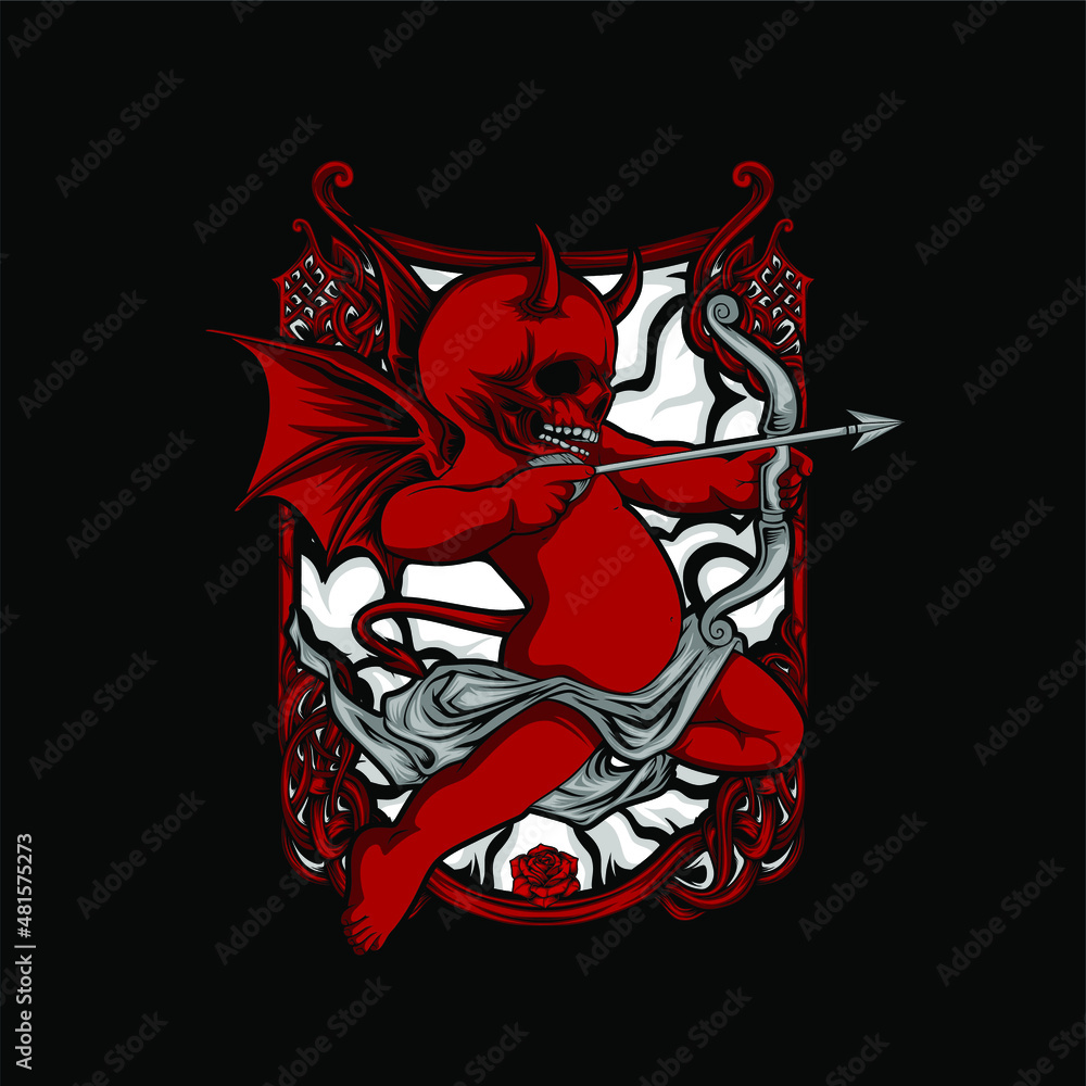 devil cupid illustration devil cupid illustration