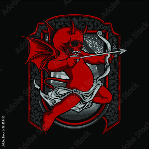 devil cupid illustration