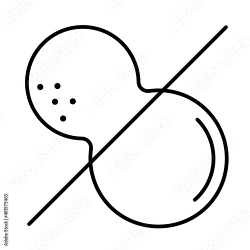 Iconos de menú de alérgenos alimentarios en círculos. Iconos blancos de alérgenos alimentarios en círculos negros. Cacahuete alergia iconos vectoriales.