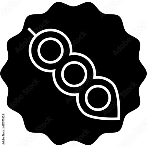 Iconos de menú de alérgenos alimentarios en círculos. Iconos blancos de alérgenos alimentarios en círculos negros. Habas de soja alergia iconos vectoriales.