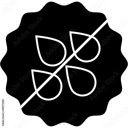 Iconos de menú de alérgenos alimentarios en círculos. Iconos blancos de alérgenos alimentarios en círculos negros. Semillas de sésamo alergia iconos vectoriales.
