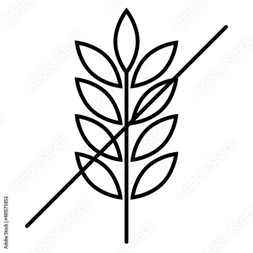 Iconos de menú de alérgenos alimentarios en círculos. Iconos blancos de alérgenos alimentarios en círculos negros. Gluten, trigo, cereal alergia iconos vectoriales.