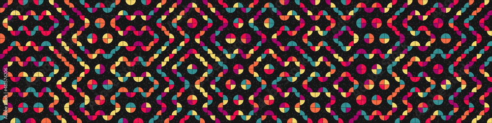 Obraz premium Abstract Geometric Pattern generative computational art illustration