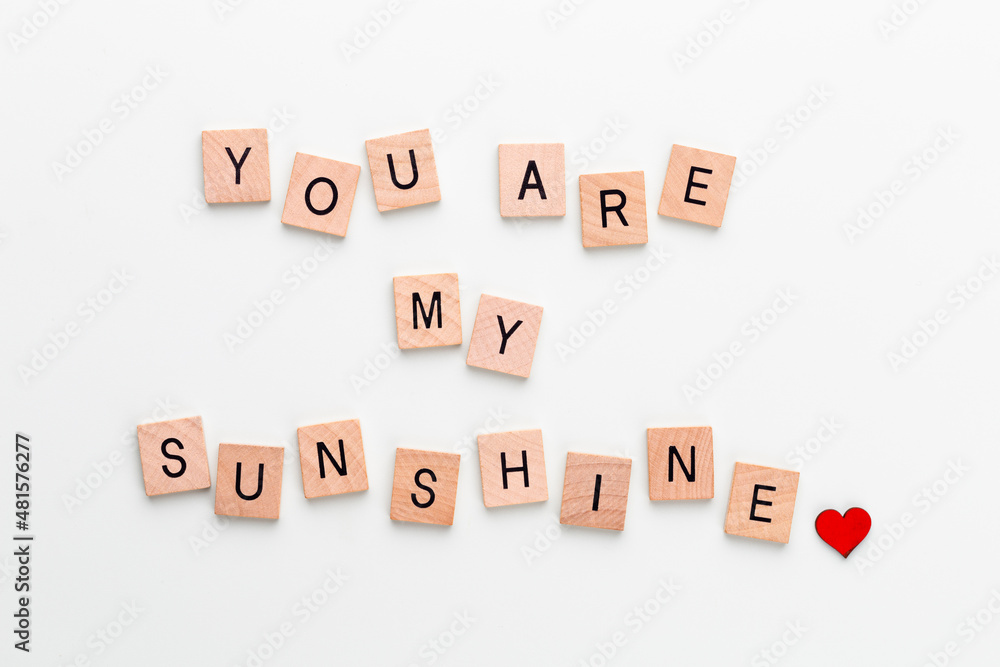 Wooden blocks in a pastel board with the text end heart.
