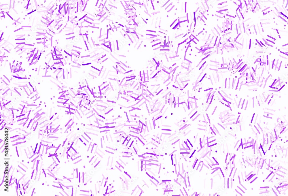 Light Purple vector background with stright stripes, dots. Light Purple vector background with stright stripes, dots.