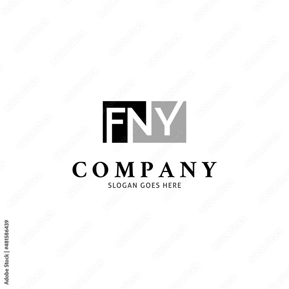 Initial Letter FNY Icon Vector Logo Template Illustration Design