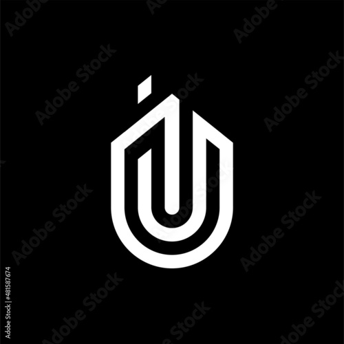 Letter u building creative , logo letter u bulding combination 