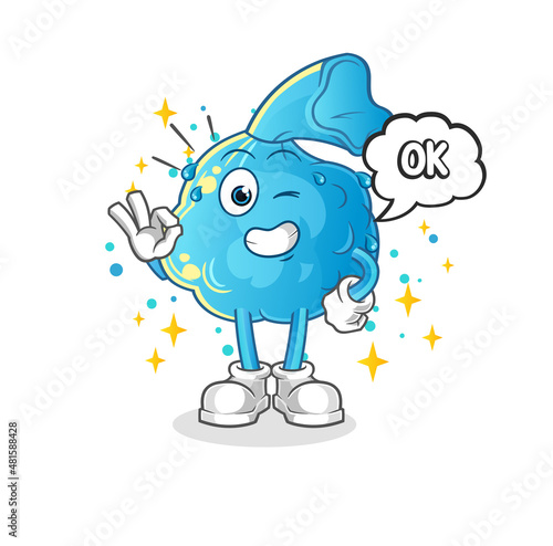 fever compress agree mascot. cartoon vector