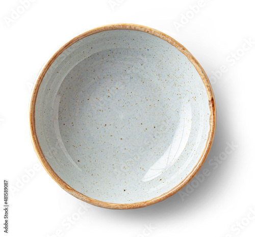 empty bowl on white background