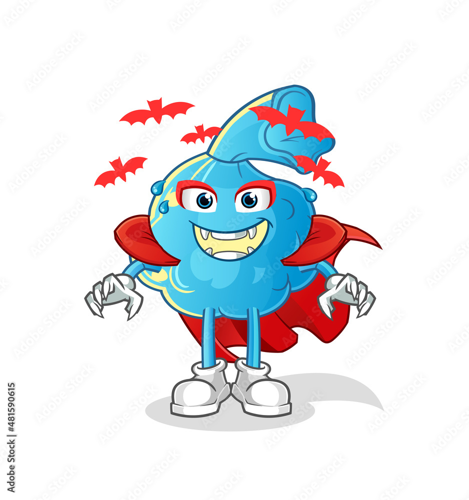 Fototapeta premium fever compress Dracula illustration. character vector