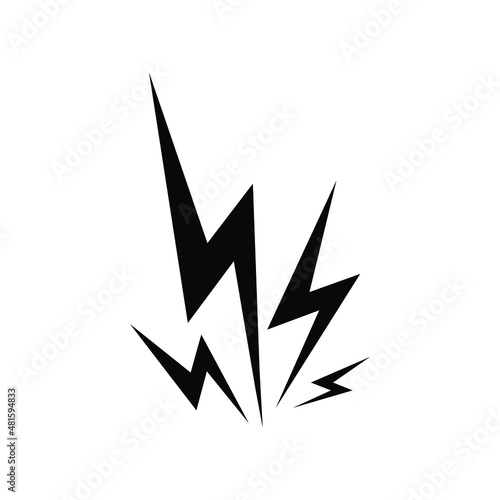 Lightning icon vector. levin illustration sign. power symbol. weather logo.
